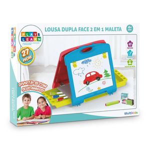 Lousa Magica Maleta 2 em 1 Play e Learn Multikids - BR1215 BR1215