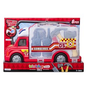 Maleta Caminhão Bombeiro Workshop Jr Truck Multikids - BR898 BR898