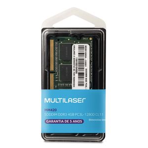 Memória Multilaser Ddr3 Sodimm 4Gb 1600 Mhz - MM420 MM420