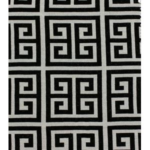 Almofada Jacquard Grego 43x43cm Preto Diagonal