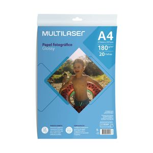 Papel Fotográfico Glossy A4 180g 20 folhas - PE039 PE039