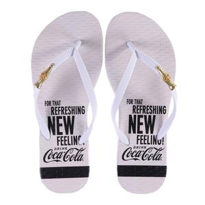 Chinelo Feminino Coca-Cola Cc3983 Branco/Branco