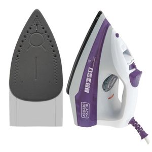 Ferro De Passar a Vapor Black e Decker FX1000-BR Base Antiaderente 127V Roxo