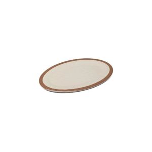 Prato Oval Pampelonne 40,5x28,4x1,6cm Branco Haus Concept