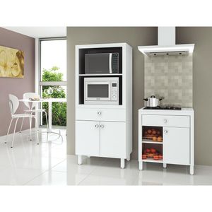 Balcão para micro-ondas e forno Tecno Mobili Bl3305 Branco