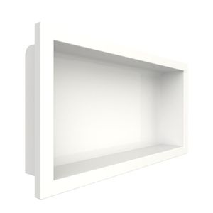 Nicho para Banheiro 63X33Cm em Mármore Sintético Bosi - Branco