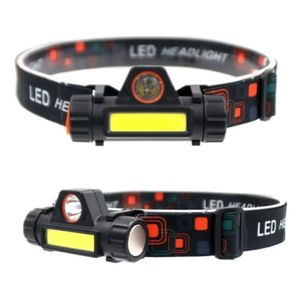 Lanterna de Cabeça Capacete Profissional Led T6 + Led COB Com Bateria Recarregável USB