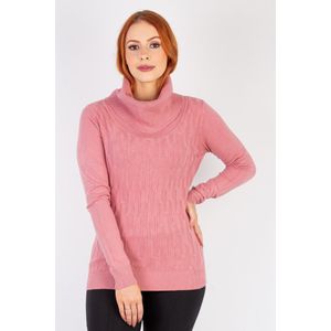 Blusa de malha trabalhada gola ampla 80895