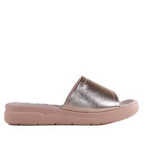 Sandália Slide Feminina Comfortflex 2342401 Ouro