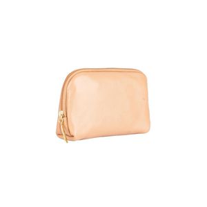 Necessaire pequena de couro liso Duda