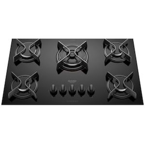 Cooktop a Gás 5 Bocas Dako Supreme com Queimador Tripla Chama Preto  Bivolt