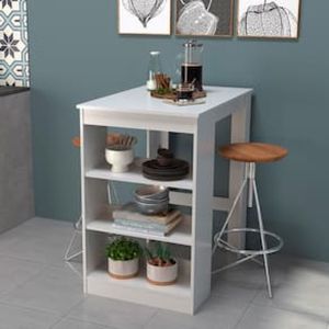 Mesa Nova Móbile Slin 2 Lugares com Prateleira