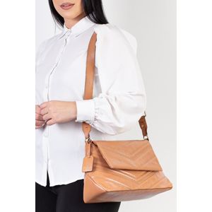 Bolsa de couro em matelassê Maitê