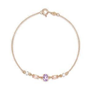 Pulseira de Prata 925 com Banho de Ouro Rosé