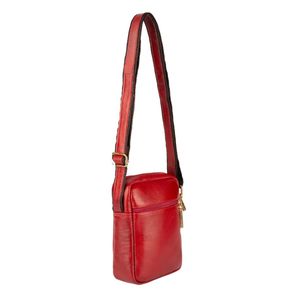 Bolsa shoulder bag de couro liso Pietra