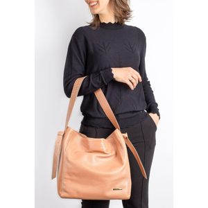 Bolsa sacola de ombro em couro croco Mara