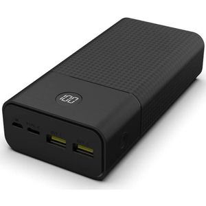 Carregador Portátil Power Bank 30.000mah Super Carga Rápida Preto