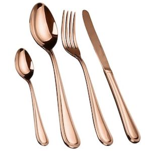 Faqueiro 24 Peças Fracalanza Pearl em Aço Inox - Cobre