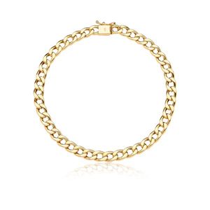 Pulseira de Ouro 18k com Elo Grumet com 21,5cm