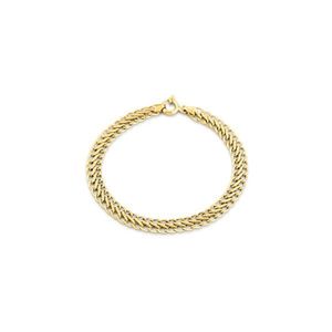 Pulseira de Ouro 18K em Malha Lacraia