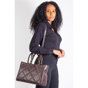 Bolsa feminina de couro liso Eliza