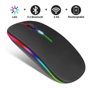 Mouse Sem Fio Bluetooth Wireless Recarregável E-1300 Pro Preto