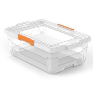 Caixa Organizadora Tramontina com Tampa 92553011 40L  Transparente