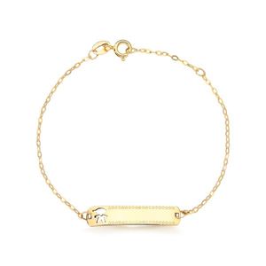 Pulseira Melindrosa Infantil de Ouro 18k Menino