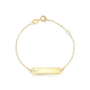 Pulseira Melindrosa Infantil de Ouro 18k Menino