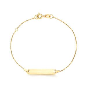 Pulseira Melindrosa Infantil de Ouro 18k