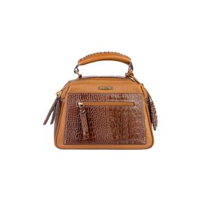 Bolsa pequena de couro croco Ruth
