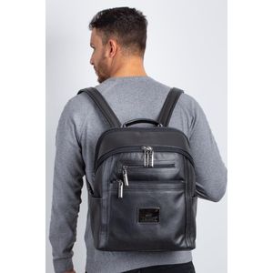 Mochila grande masculina de couro Marcelo