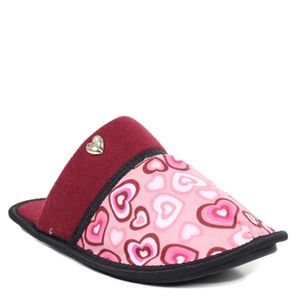 Pantufa Feminina Zariff Aberta Corações