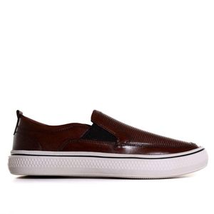 Tênis Masculino Slip On Democrata Marrom