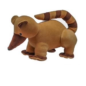 Quati De Pelúcia Marrom Escuro G Bichos De Pano 155 70Cm