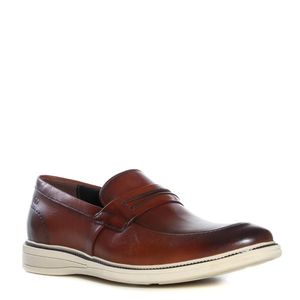 Sapato Masculino Casual Democrata Metropolitan Bay Tan