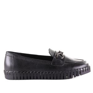 Sapato Feminino Feminino Mocassim Couro Atanado Zariff Preto