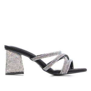 Tamanco Feminino Zariff Preto Com Strass