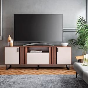 Rack Colibri Juruá com 180 cm de Largura, 3 Portas, Ideal para TV de até 70