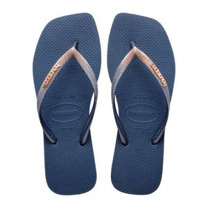 Chinelo Havaianas Feminino Glitter Slin Square Azul