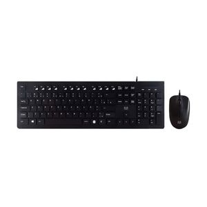 Kit Teclado e Mouse Com fio Multimidia TC240 USB Cabo de 150cm 1200 DPI Preto