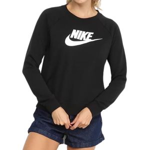 Blusão Moletom Nike Essentials Fleece Crew Feminino