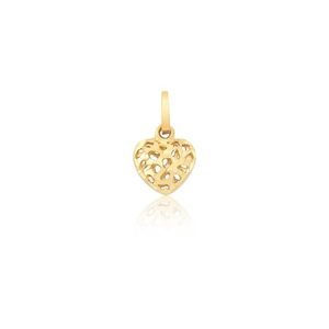 Pingente Feminino de Ouro 18k Coração Pequeno