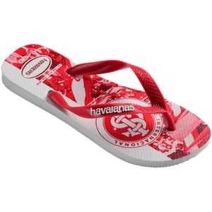 Chinelo Havaianas Times Inter Branco/Vermelho