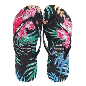 Chinelo Feminino Havaianas Floral Preto