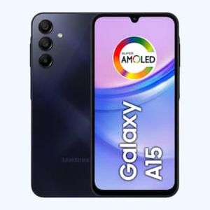 Smartphone Samsung Galaxy A15 4G Azul Escuro 256GB, 8GB RAM, Processador Octa-Core, Câmera Tripla Traseira, Tela Super Amoled de 6.5" 90Hz