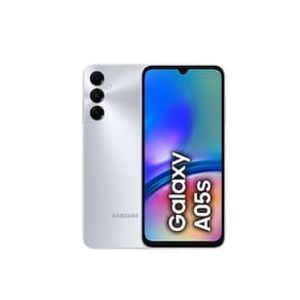 Smartphone Samsung Galaxy A05s Prata 128GB, 6GB, Tela Infinita de 6.7", Processador Octa-Core, Câmera Tripla Traseira e Selfie de 13MP