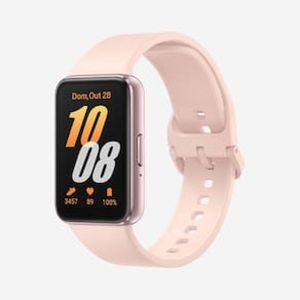 Samsung Galaxy Fit3 Rose Display de 1.6" AMOLED colorido, Bluetooth, Design Premium em Alumínio, Mais De 100 Exercícios e Resistente à Água e Poeira