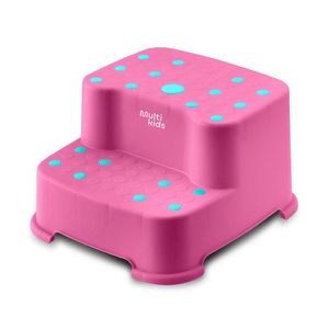 Escadinha Infantil com 2 Degraus Up N' Down Rosa Multikids Baby - BB1005 BB1005