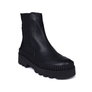 Ankle Boot Chelsea com Solado Chunk  Preto